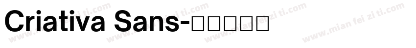 Criativa Sans字体转换